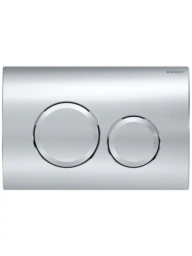 Инсталляция для унитаза Geberit Duofix 458.118.21.2, с кнопкой смыва Delta 20, хром фото 2