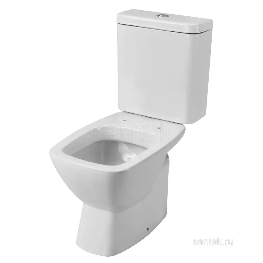 Унитаз-компакт Santek Нео с горизонтальным выпуском, стандарт- 2 реж., дюропласт, микролифт, тонкое 1WH302470 фото 4