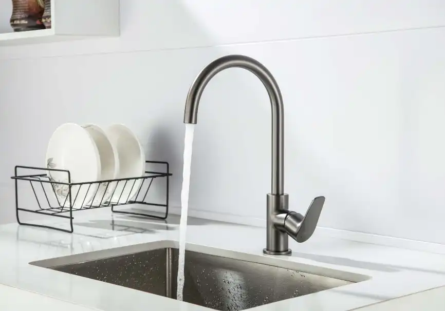 Смеситель для кухни Aquatek Бетта AQ1182BGM, Оружейная сталь фото 5