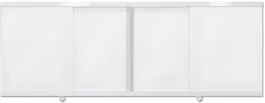 Фронтальная панель для ванны 154x56 Aquanet Kupe раздвижная, Белая фото 1