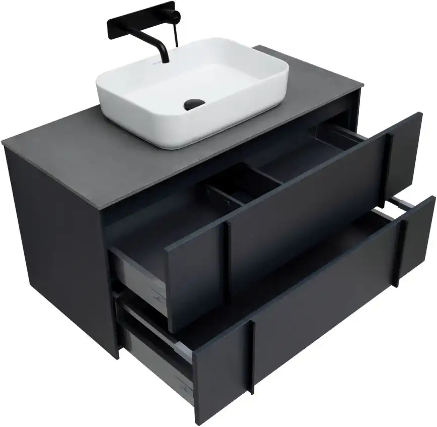 Тумба под раковину Allen Brau Reality 100 1.32007.AM антрацит матовый фото 25