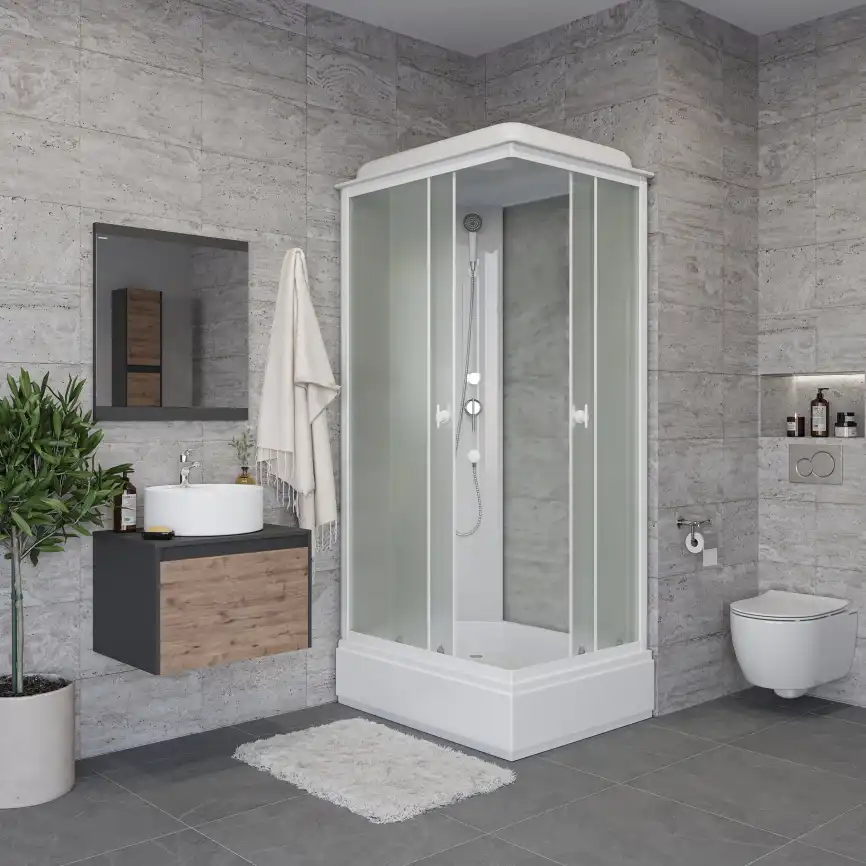 Душевая кабина Niagara Promo 110х80х215 P110/80/26Q/MT средний поддон, без гидромассажа фото 3