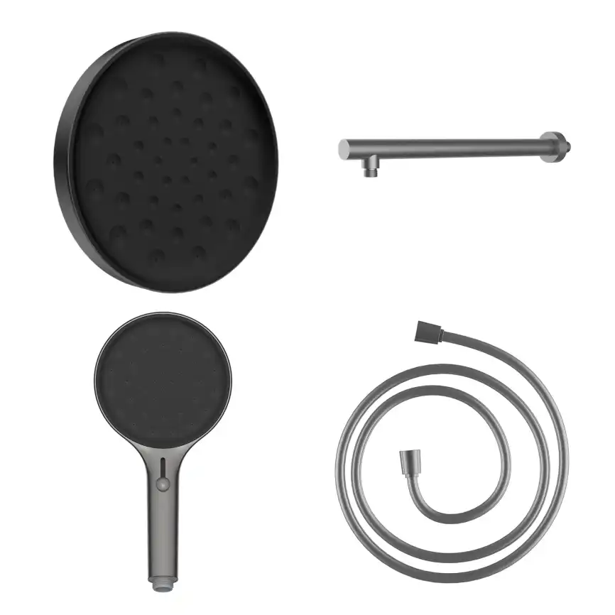 Душевой набор Vincea Inspire VSHH-3I2AHGM VSHH-3I2AHGM , вороненная сталь фото 1