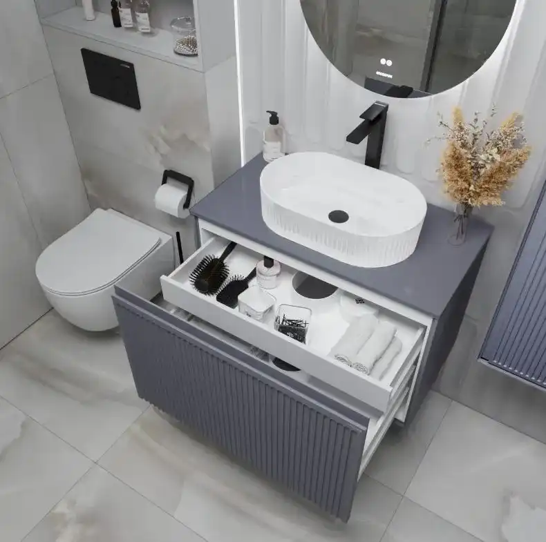 Столешница Grossman Кристалл 80, графит глянцевый фото 3