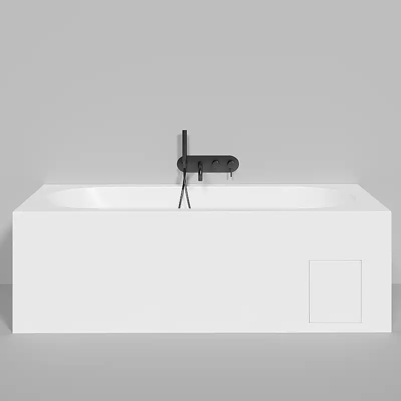 Ванна Salini ORNELLA KIT 170х70 102413M из материала S-Sense, Белая матовая фото 7