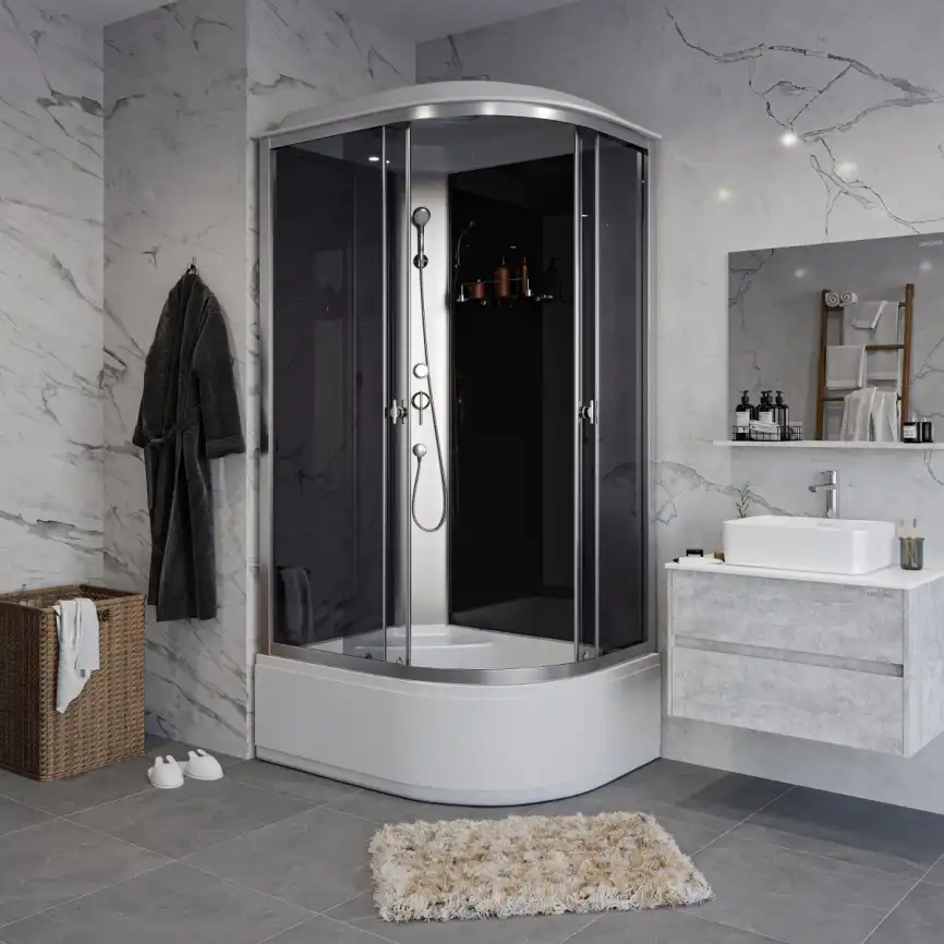 Душевая кабина Niagara Eco 90х80 E90/80/40L/TN высокий поддон фото 2