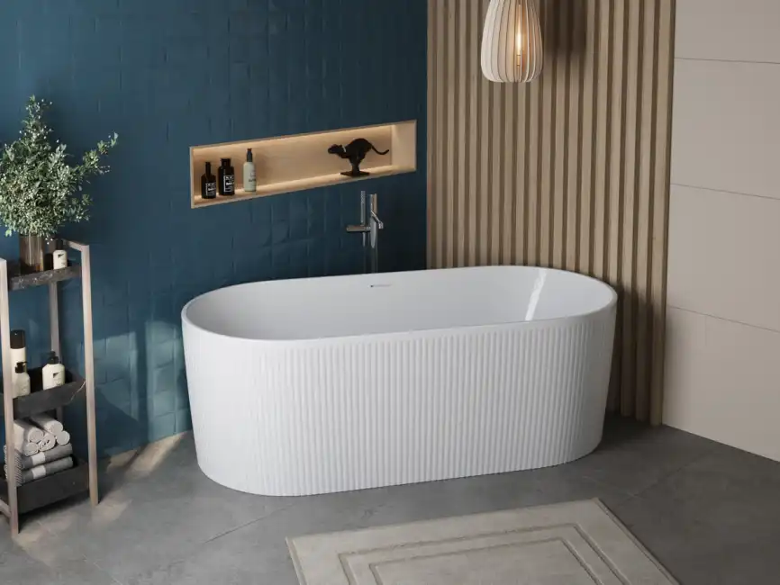 Акриловая ванна BelBagno 170х80 BB411-1700-800, отдельностоящая, Белая глянцевая фото 8