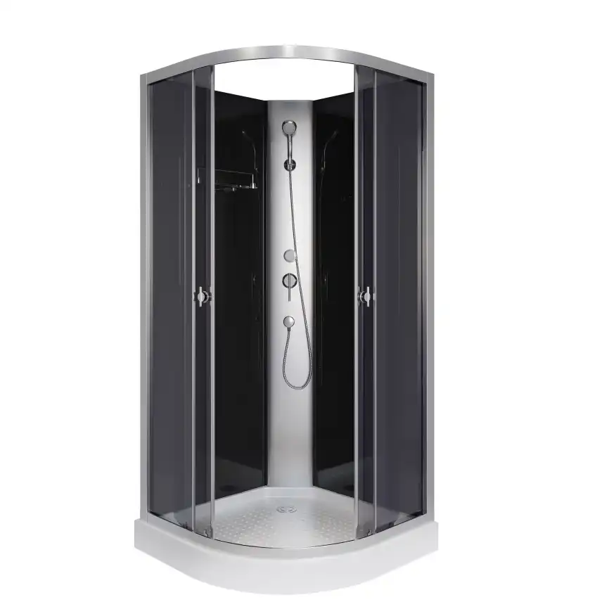 Душевая кабина Niagara Eco 90х90х200 E90/13/TN/BK низкий поддон, без гидромассажа фото 2