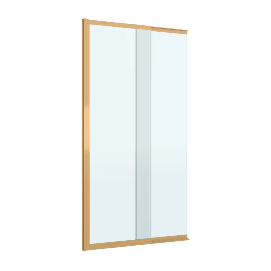 Шторка на ванну CEZARES SLIDER-FIX-VF-11-90/150-C-BORO прозрачное стекло, профиль Брашированное золото фото 6