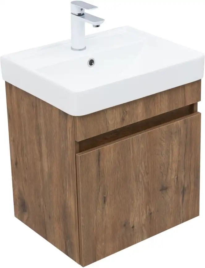 Тумба под раковину Aquanet Оптима 50 дуб рустикальный , 344794 фото 8