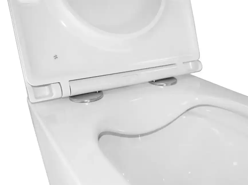Подвесной унитаз безободковый Azario Teramo  AZ-0053 , с сидением микролифт, цвет белый фото 7