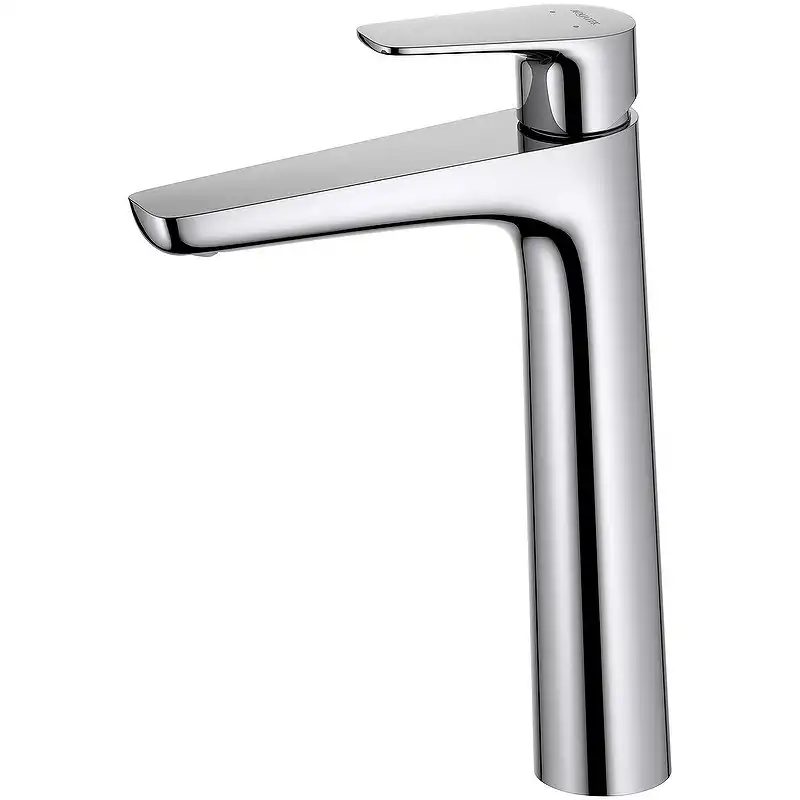 Смеситель для накладной раковины Aquatek Бетта AQ1104CR, однорычажный, высокий, Хром фото 1