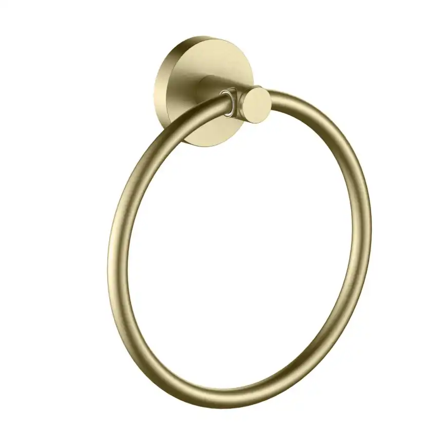 Держатель полотенец кольцо Aquatek Европа AQ4112BG, Золото матовое фото 1