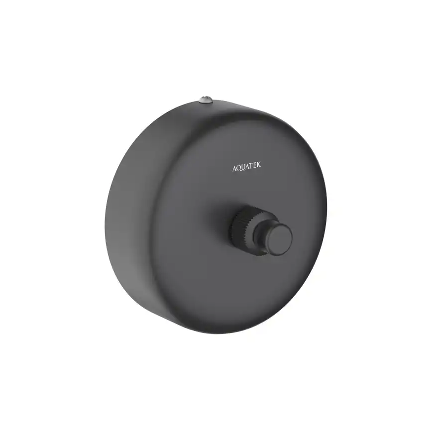 Веревка для белья 2,5 м Aquatek AQ4994MB в комплекте с держателем, Черный матовый фото 1