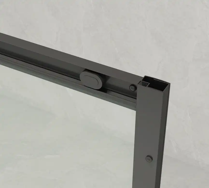 Душевой уголок Loranto 190х80 CS-AB02GG-128, профиль серый матовый, стекло Прозрачное фото 2
