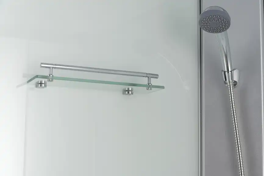 Душевая кабина Loranto 100х80 CS-5180-13L F, низкий поддон, цвет профиля сатин фото 4