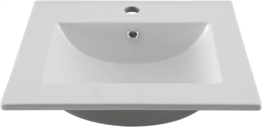 Раковина Aquanet Flat 50 303190 прямоугольная, Белая глянцевая фото 5