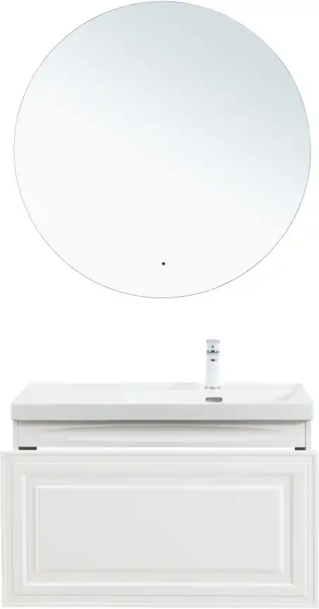 Тумба под раковину Aquanet Агата 90 белый сатин, 345482 фото 11