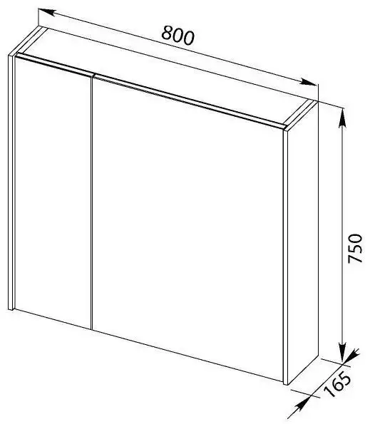 Зеркало-шкаф Aquanet Латина 80 белый 179635 фото 2
