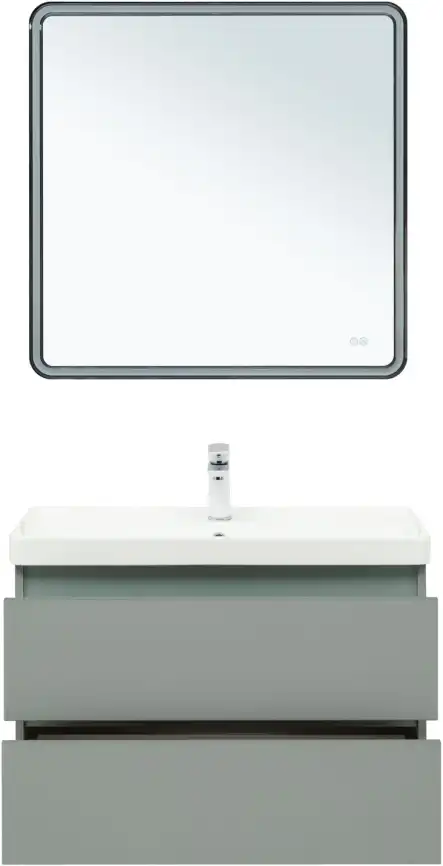 Тумба под раковину Aquanet Вега 2.0 80 мисти грин, подвесная, 337961 фото 8