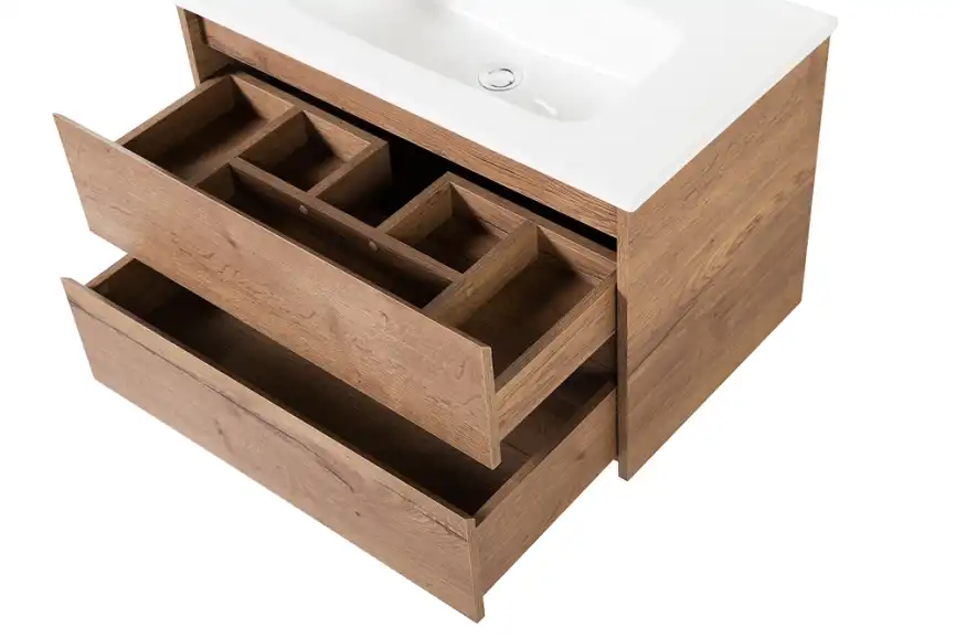 Тумба под раковину BelBagno KRAFT-800-2C-SO-RT подвесная Rovere Tabacco фото 6