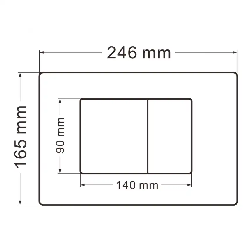 Комплект унитаза с инсталляцией ABBER Bequem AC1100MB-AC0105 черный матовый и кнопкой смыва AC0120MB черная матовая фото 7