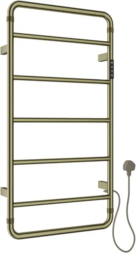 Полотенцесушитель электрический Allen Brau Priority 904х475 7.31002-GB золото брашированное фото 1
