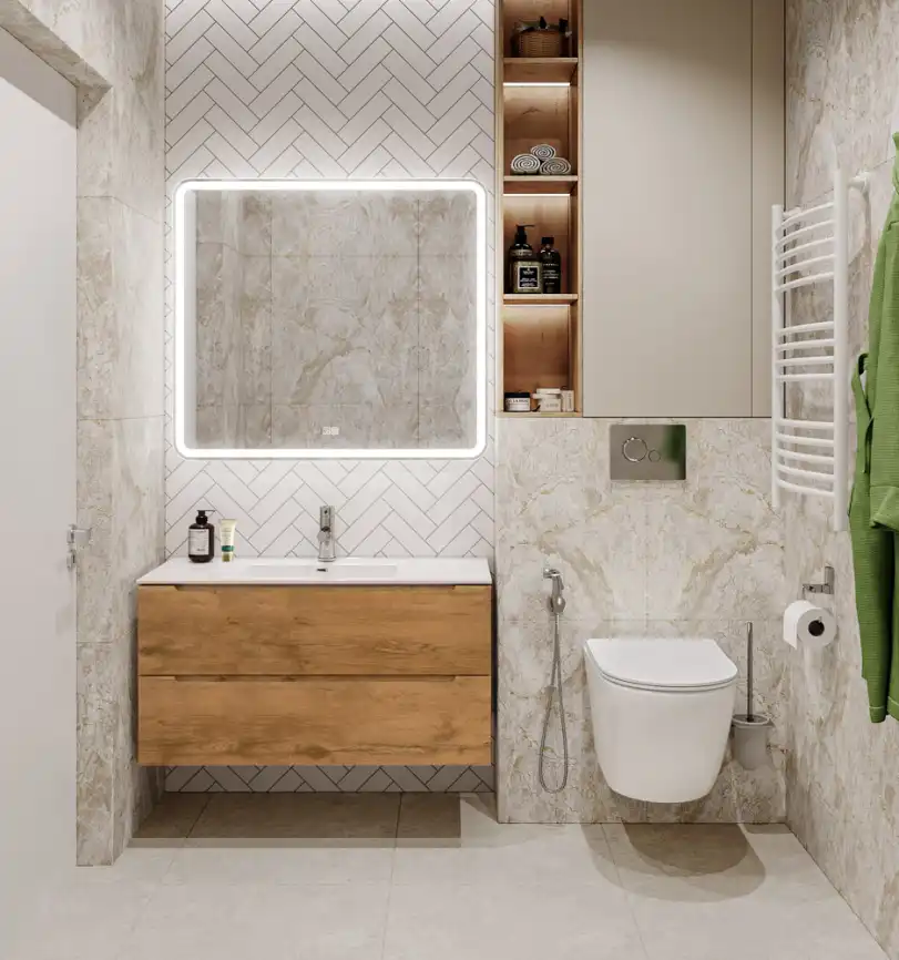 Тумба под раковину BelBagno ETNA-1000-2C-SO-RN-P подвесная Rovere Nature фото 7