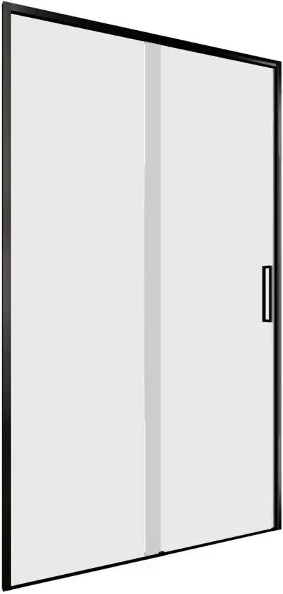 Душевая дверь Aquanet Pleasure Evo 110 AE65-N110-BT профиль черный, прозрачное стекло фото 1