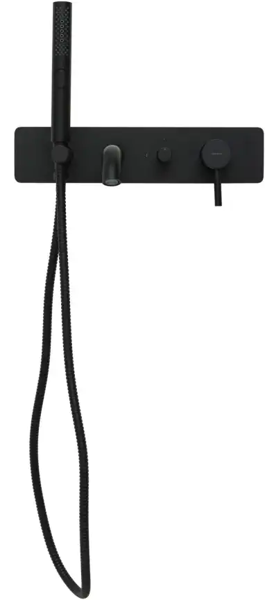 Смеситель для ванны с душем Allen Brau Priority 5.31006-31 встраиваемый, с внутренней частью, Черный матовый фото 5