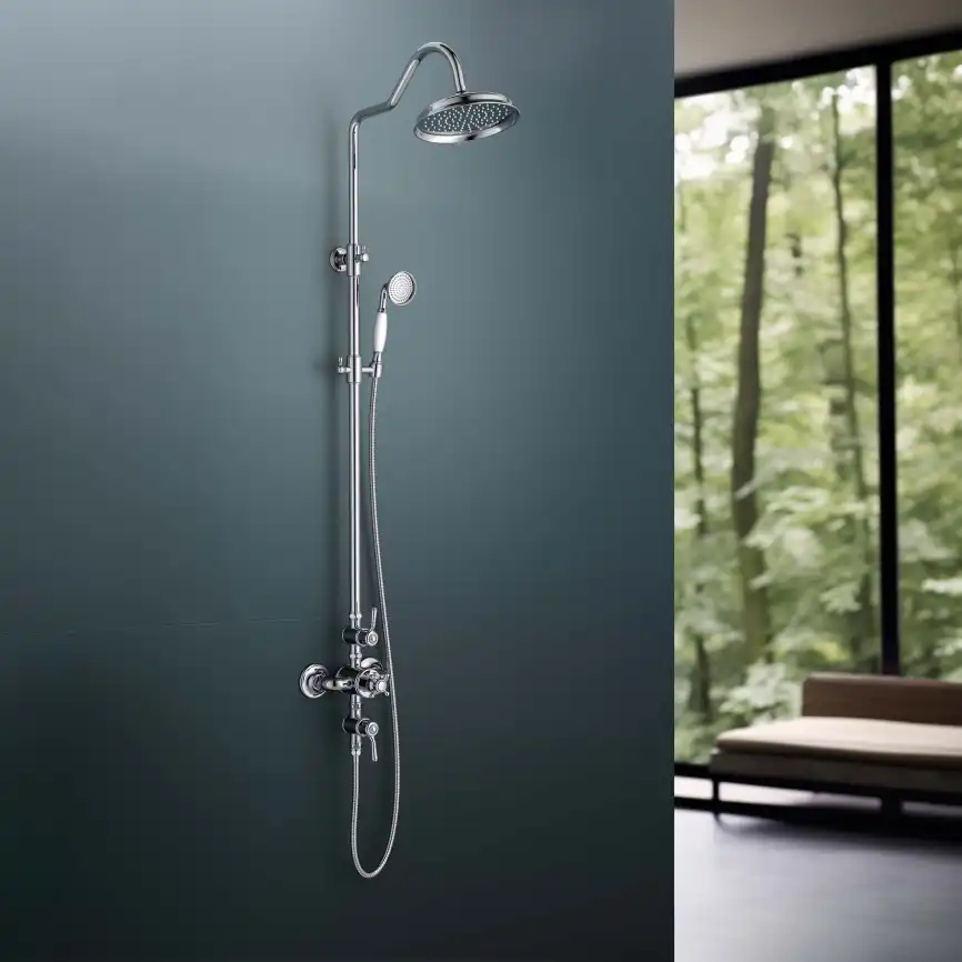 Душевая система Aquatek КЛАССИК AQ2563CR с термостатом, Хром фото 5