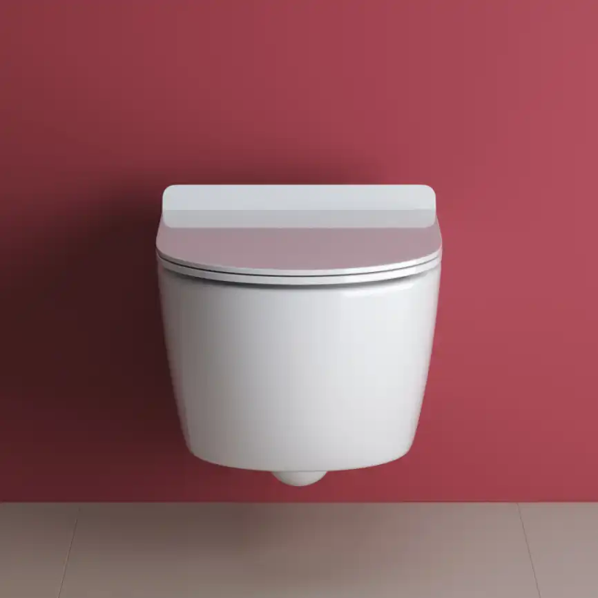 Подвесной унитаз CEZARES MOLVENO CZR-2468-TH-R безободковый, белый фото 6