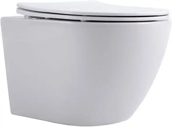 Унитаз подвесной Aquanet Rimless Cetus W Short LX-1900, с сиденьем микролифтом фото 5