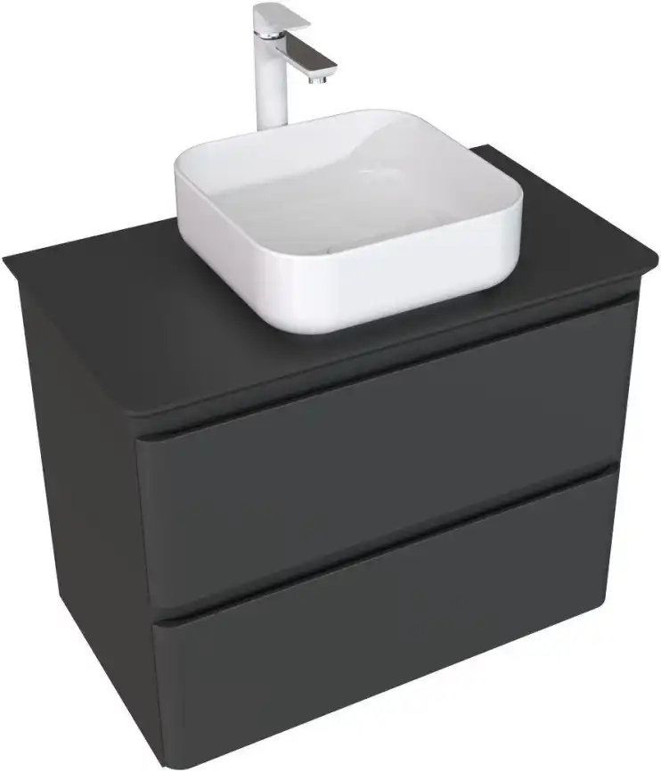 Тумба под раковину Aquanet Эмбер 80 черный матовый 330468 фото 3