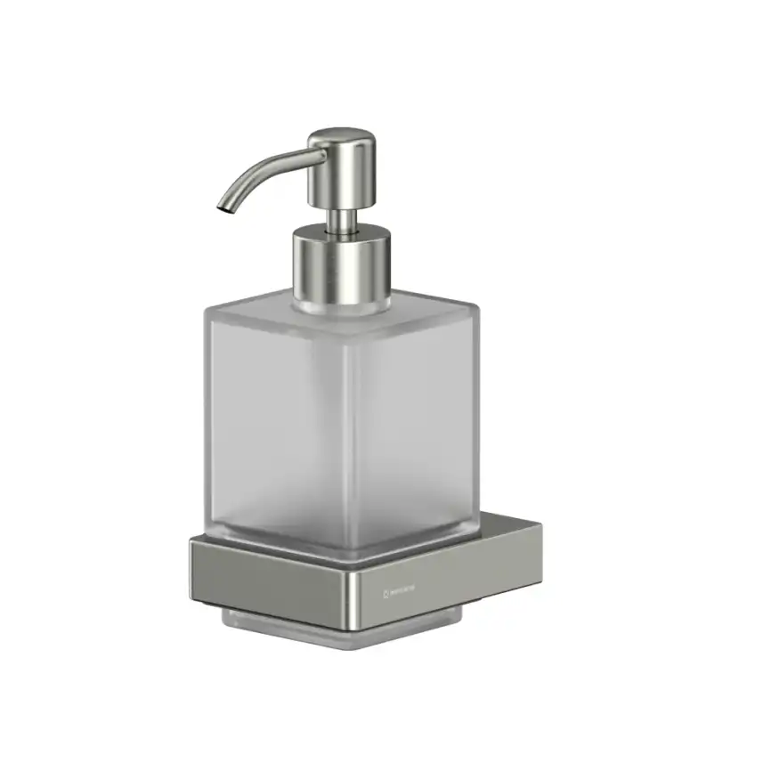 Дозатор для жидкого мыла Whitecross CUBO nickel brushed, CU2440NIB, Никель брашированный фото 1