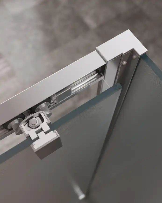 Душевой уголок CEZARES MOLVENO-AH-11-150/90-P-Cr стекло Матовое рифленая, профиль Хром фото 3