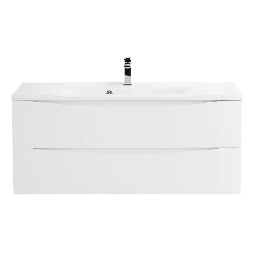 Тумба под раковину BelBagno MARINO-1200-2C-SO-BL-P подвесная Bianco Lucido фото 1