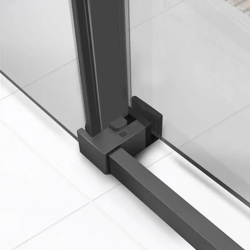 Душевая дверь Vincea Slim Soft 110 см, VDS-1SS110CLGM, профиль Оружейная сталь, стекло Прозрачное фото 2