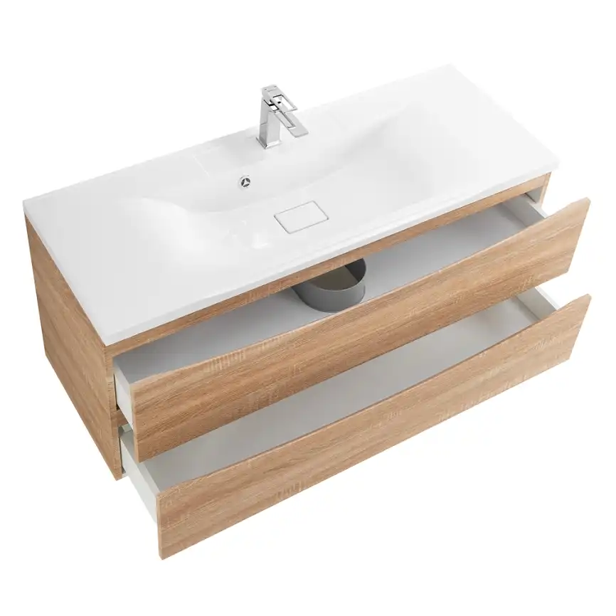 Тумба под раковину BelBagno MARINO-1200-2C-SO-WO-P подвесная Rovere Bianco фото 6