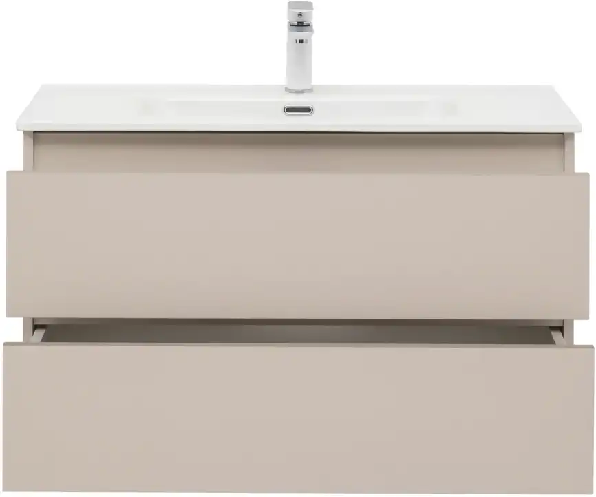 Тумба под раковину Aquanet Вега 2.0 90 бежевый, подвесная, 337944 фото 14