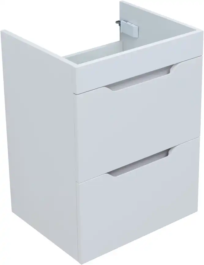 Тумба под раковину Aquanet Практика 50 белый глянец, 347914 фото 13
