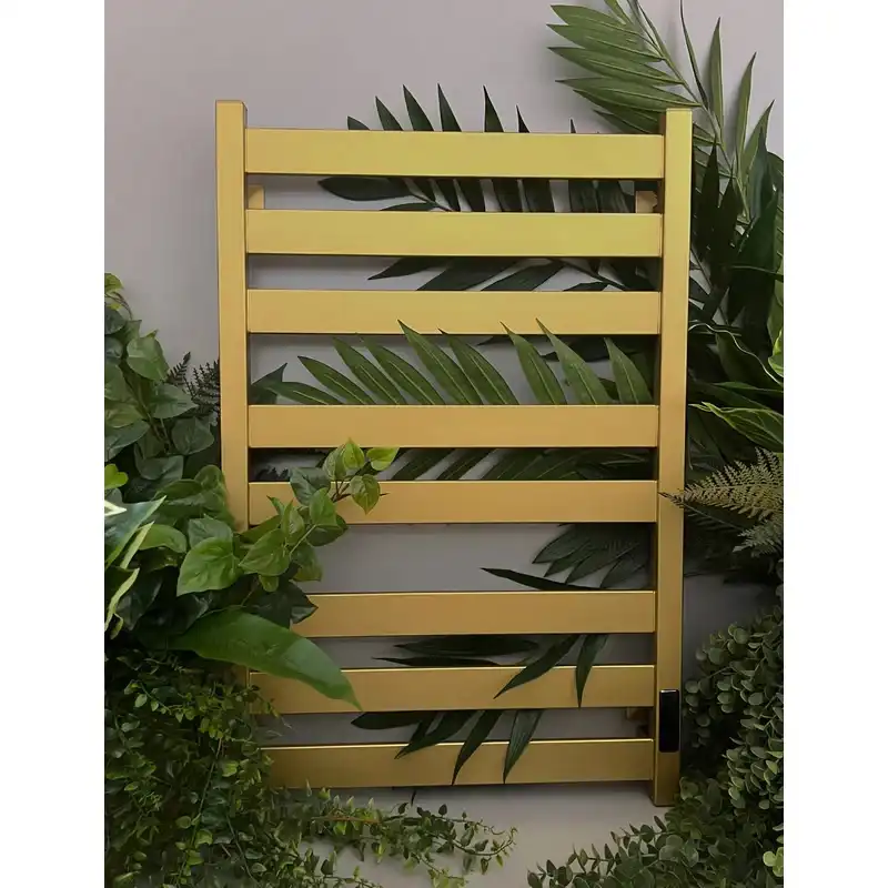 Полотенцесушитель электрический 50x80 AVS Соул с терморегулятором, золото матовое фото 2