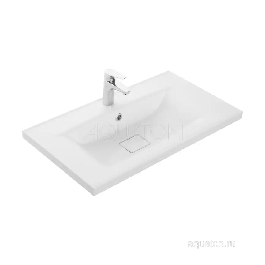 Раковина AQUATON Айрис M 800 белая 1A73263KAG010 фото 1