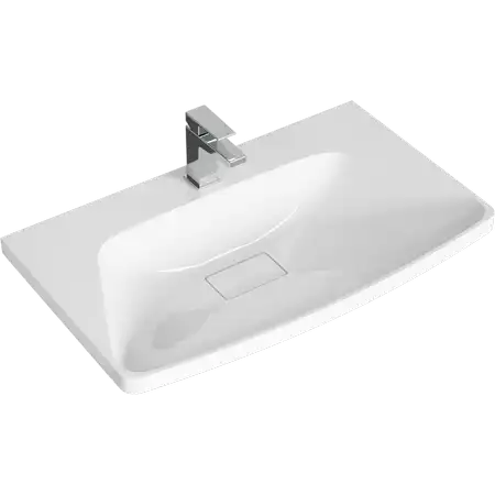 Тумба с раковиной подвесная Aqwella 5 Stars Neringa 80 см, NER0108, цвет Белый фото 2