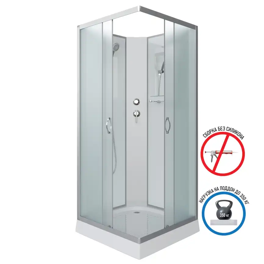 Душевая кабина Niagara Classic 90х90х200 NG-1101-14BK низкий поддон, без гидромассажа, 11011423BK фото 1