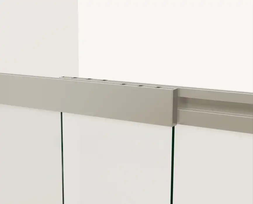 Шторка для ванны Vincea  100 VSB-1E100CLG, раздвижная, профиль брашированное золото, стекло прозрачное фото 4