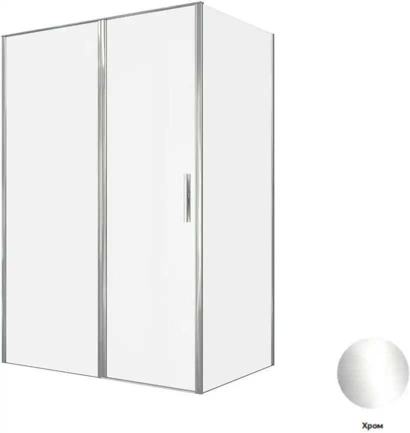 Душевой уголок Allen Brau Priority 140x90 3.31034.00 + 3.31043.00 хром фото 1