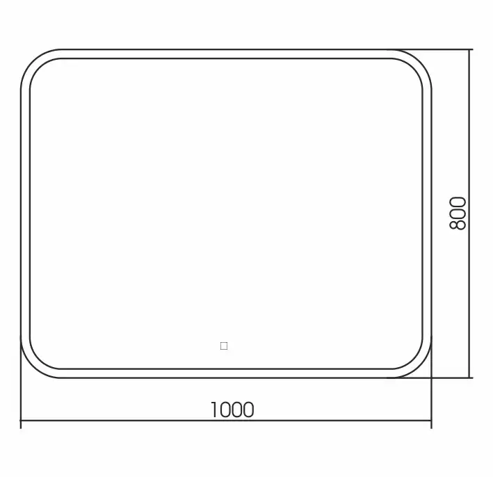 Зеркало Azario Стив 100х80 ФР-00001937 с подстветкой, сенсорный выключатель с функцией диммера, с подогревом фото 4