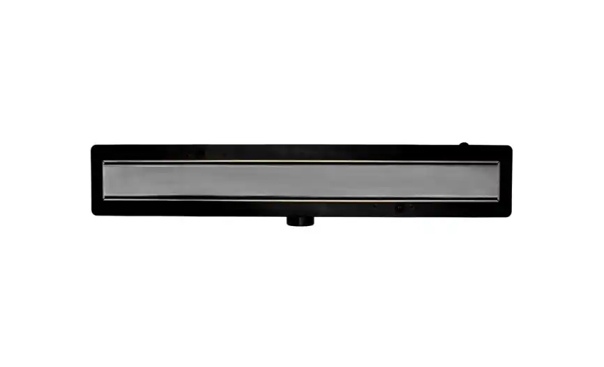 Душевой лоток PlastBrno 75 см, DESIGN 4 SZH975M с решеткой под плитку, цвет Графит фото 2