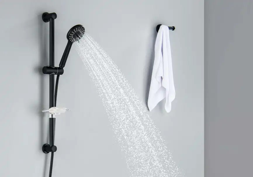 Душевой гарнитур Aquatek БЕТТА AQ2013MB, Черный матовый фото 9